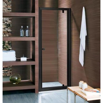 Shower Glass - Edge Series 1000mm Pivot Door Black